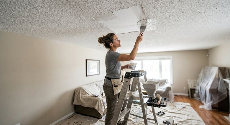 Spackle Ceiling Repair