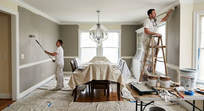 Living Room Painting in Wilmington, NC