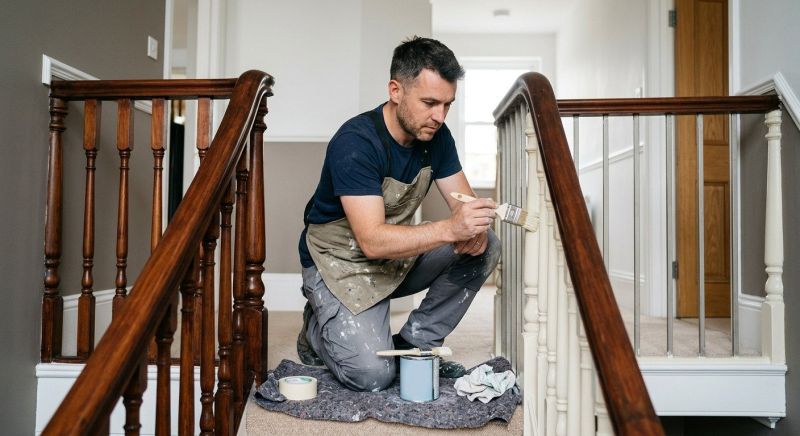 Stair Rails Painting Service in Waco, TX